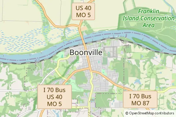 Karte Boonville