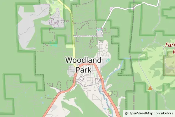 Karte Woodland Park