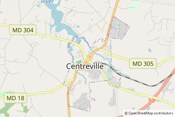 Karte Centreville