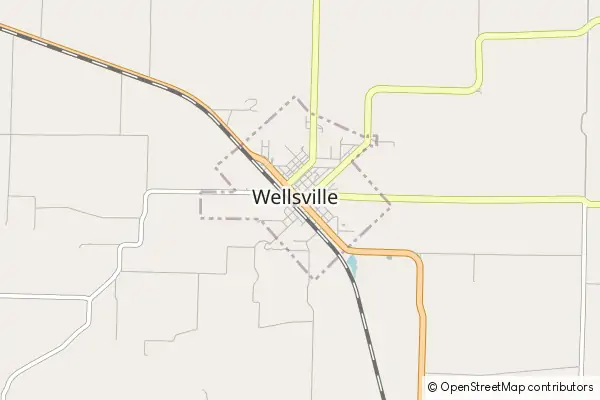 Karte Wellsville