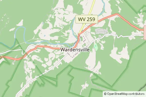 Karte Wardensville