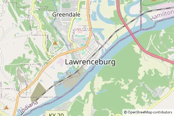 Karte Lawrenceburg