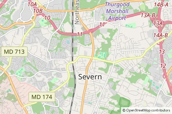 Karte Severn