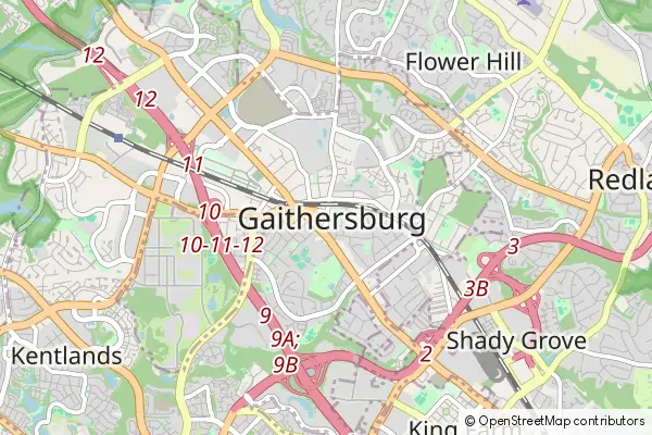Karte Gaithersburg