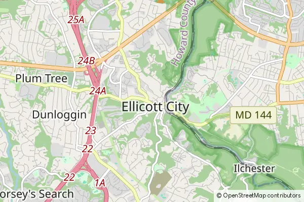 Karte Ellicott City