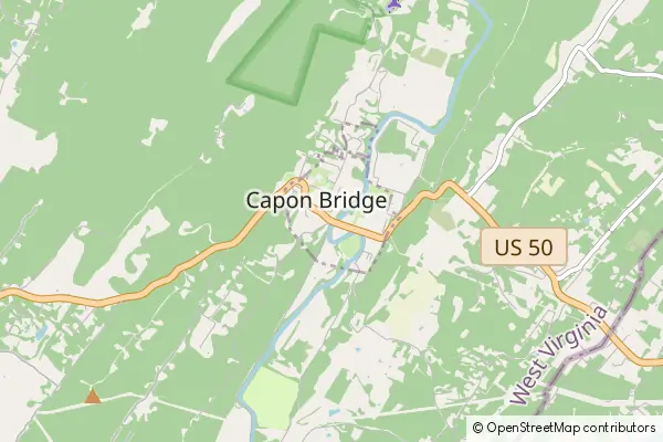 Karte Capon Bridge