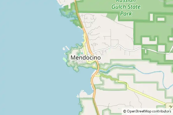 Karte Mendocino