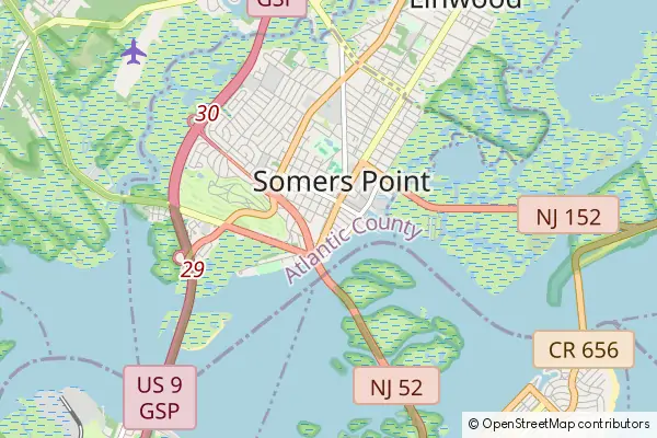 Karte Somers Point