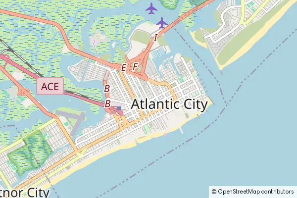Karte Atlantic City