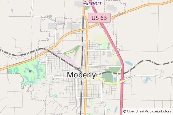 Karte Moberly