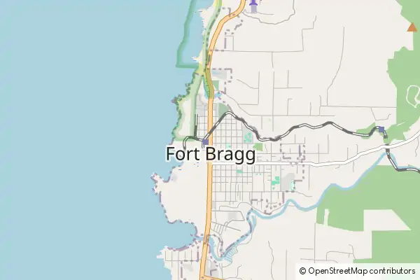 Karte Fort Bragg