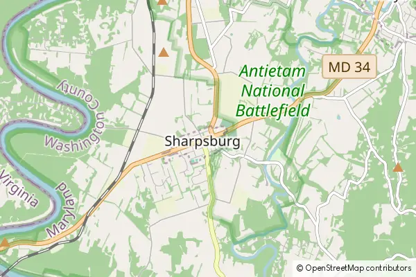 Karte Sharpsburg