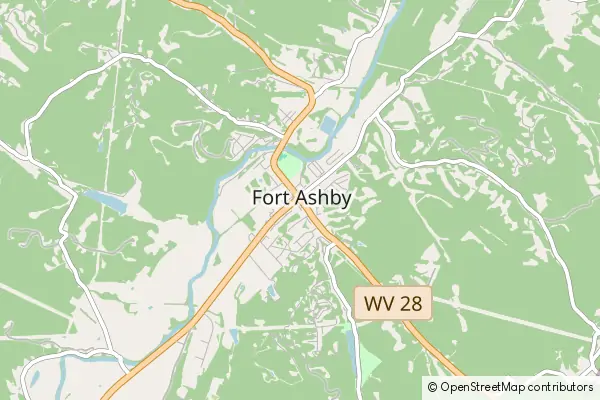 Karte Fort Ashby