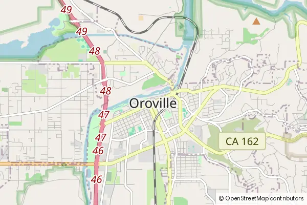 Karte Oroville