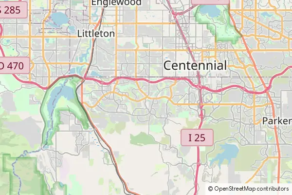 Karte Highlands Ranch