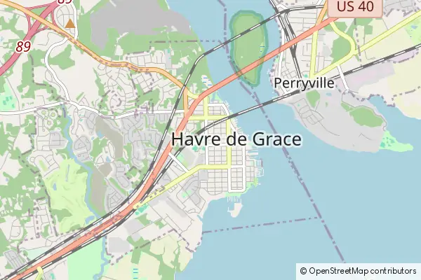 Karte Havre de Grace