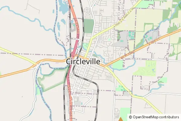 Karte Circleville