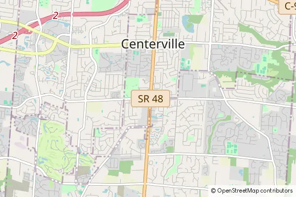 Karte Centerville