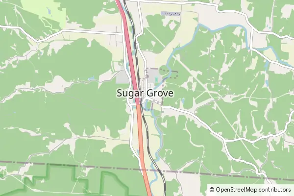 Karte Sugar Grove