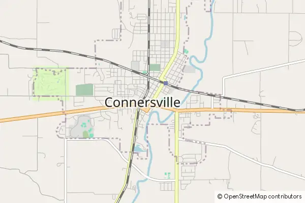 Karte Connersville