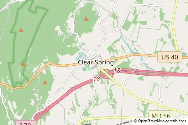 Karte Clear Spring