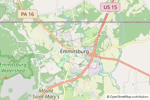 Karte Emmitsburg