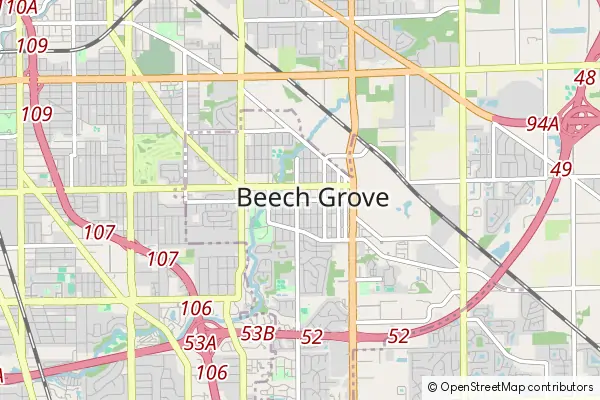 Karte Beech Grove