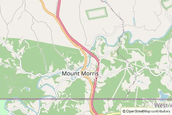 Karte Mount Morris