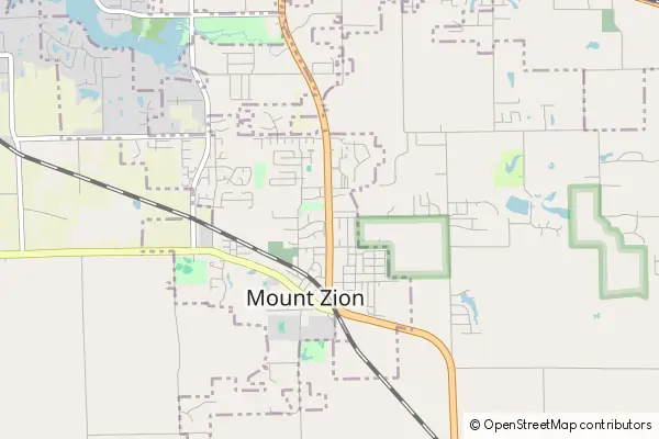 Karte Mount Zion