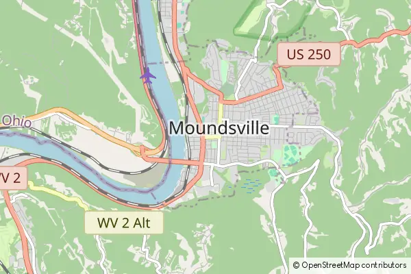 Karte Moundsville