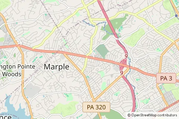 Karte Marple Township