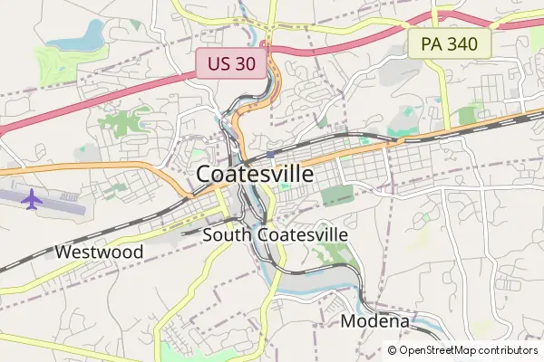 Karte Coatesville