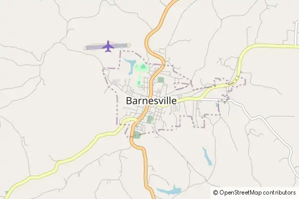 Karte Barnesville