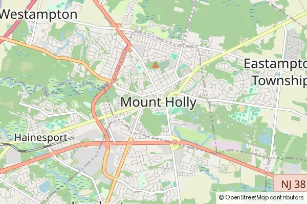 Karte Mount Holly