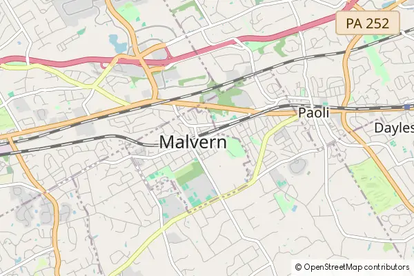 Karte Malvern