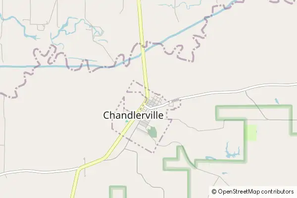 Karte Chandlerville