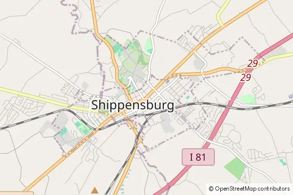 Karte Shippensburg