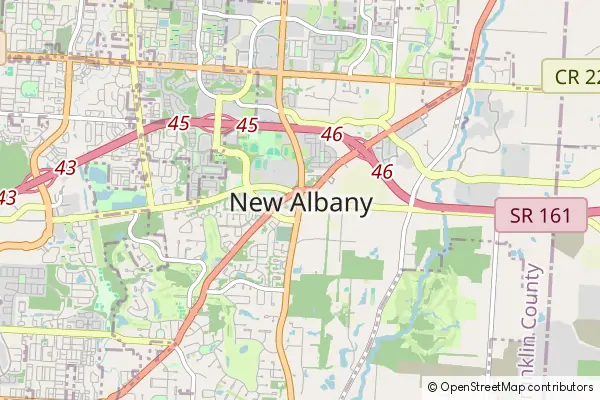 Karte New Albany