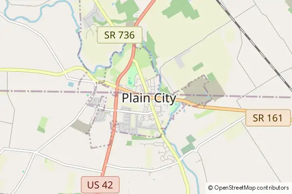 Karte Plain City