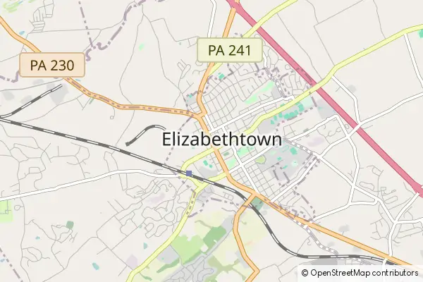 Karte Elizabethtown