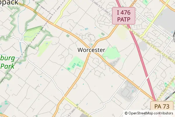 Karte Worcester