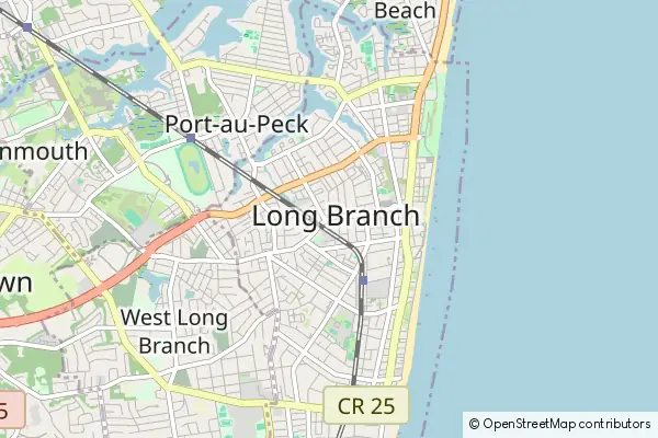 Karte Long Branch