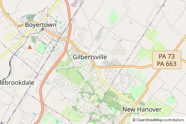 Karte Gilbertsville