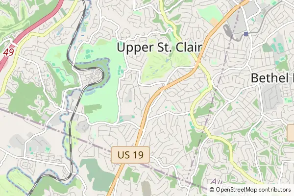 Karte Upper Saint Clair