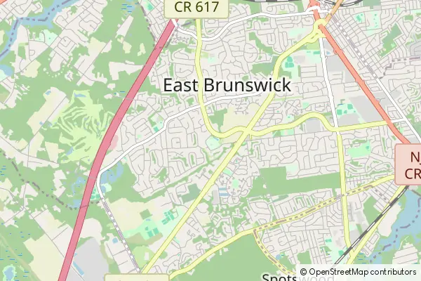Karte East Brunswick Township