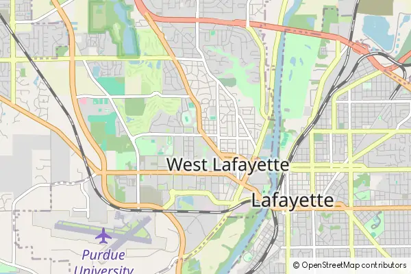 Karte West Lafayette