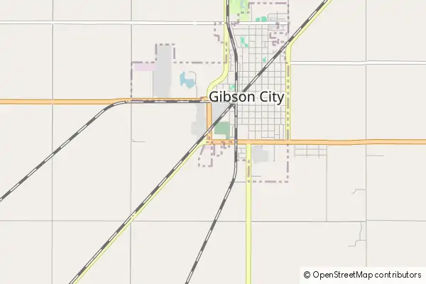 Karte Gibson City