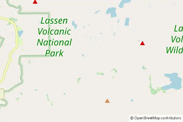Karte Lassen Volcanic Nationalpark