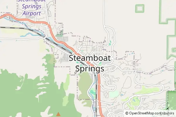 Karte Steamboat Springs