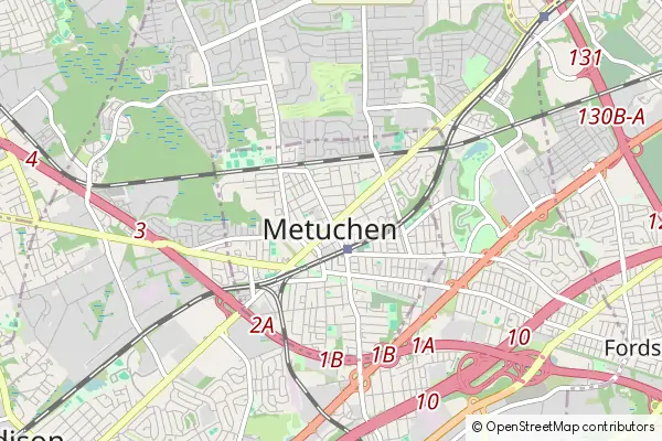 Karte Metuchen